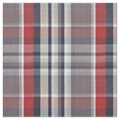 Rotes blaues beige schottisches kariertes stoff (Nahaufnahme)