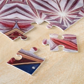 Rotes Blaues Dekoratives Puzzle (Seite)