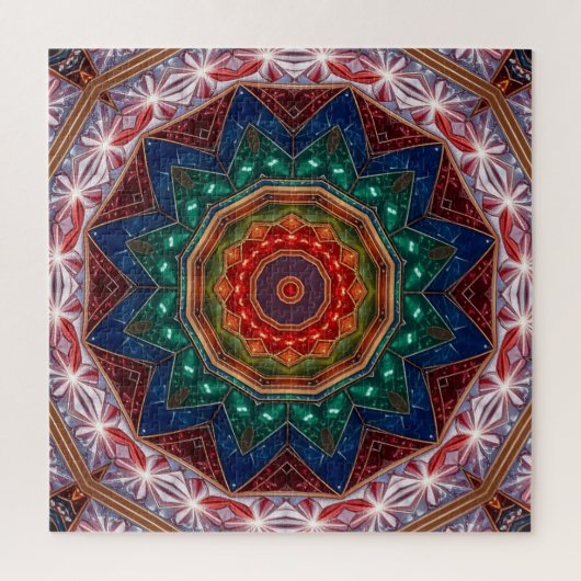 Rotes Blaues Dekoratives Puzzle (Vertikal)