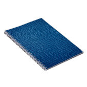 Rotes blaues Leder Notizblock (Rechte Seite)
