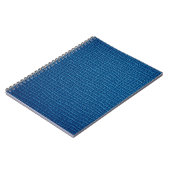 Rotes blaues Leder Notizblock (Linke Seite)