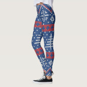 Rotes blaues nordisches leggings (Links)