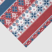 Rotes blaues Streifenmuster Seidenpapier (Ausschnitt)