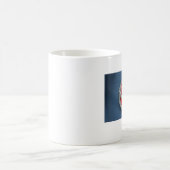 rotes blaues triskellion kaffeetasse (Mittel)