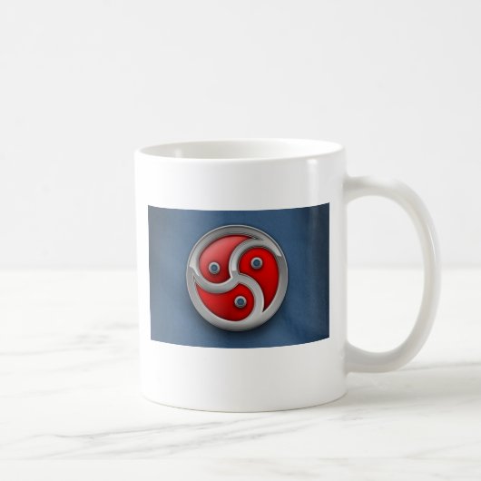 rotes blaues triskellion kaffeetasse (Rechts)