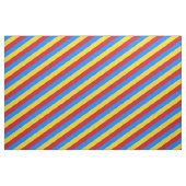 Rotes, blaues und gelbes Streifen Stoff (Yard (91,4 cm))