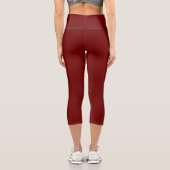 Rotes Blindfarbenzeichen Capri Leggings (Rückseite)