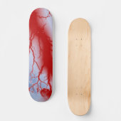 Rotes Blitz-Skateboard Skateboard (Vorderseite)