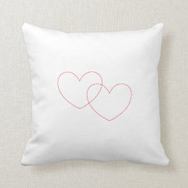 Rotes Blockieren des Herzens Pillow Kissen