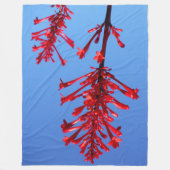 ROTES BLOOM FLEECEDECKE (Vorderseite)