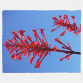 ROTES BLOOM FLEECEDECKE (Vorderseite (Horizontal))