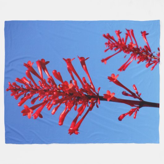 ROTES BLOOM FLEECEDECKE (Vorderseite (Horizontal))