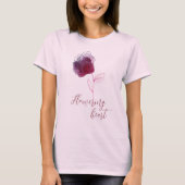 Rotes blühendes Herz T-Shirt (Vorderseite)