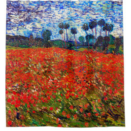 Rotes Blume Feld, Van Gogh Duschvorhang