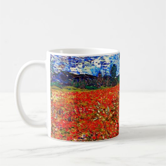 Rotes Blume Feld, Van Gogh Kaffeetasse (Links)