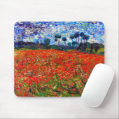 Rotes Blume Feld, Van Gogh Mousepad (Mit Mouse)
