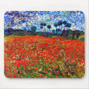 Rotes Blume Feld, Van Gogh Mousepad