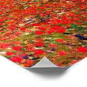Rotes Blume Feld, Van Gogh Poster (Ecke)