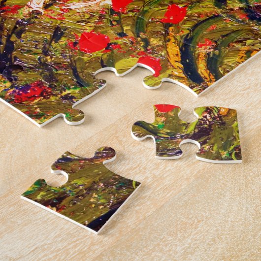 Rotes Blume Feld, Van Gogh Puzzle (Seite)