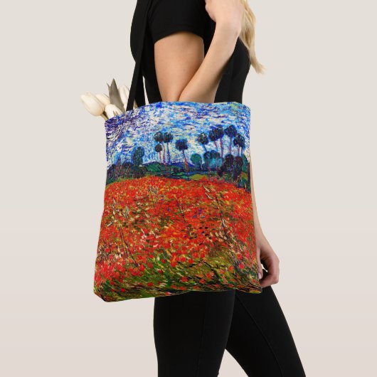 Rotes Blume Feld, Van Gogh Tasche (Von Nahem)