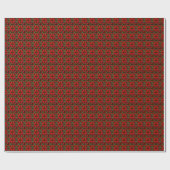 Rotes Blume-Packpapier Geschenkpapier (Flach)