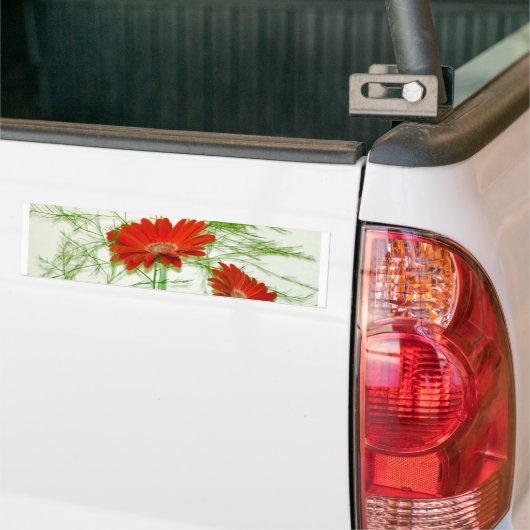 Rotes Blumen Autoaufkleber (Auf Lkw)