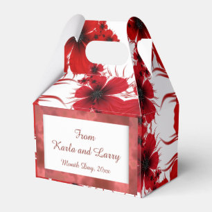 Rotes Blumen Geschenkschachtel