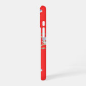 Rotes Blumen-Handyhülle iPhone 16 Hülle (Linke Seite)