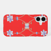 Rotes Blumen-Handyhülle iPhone 16 Hülle (Rückseite (Horizontal))