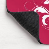 Rotes Blumen Mousepad (Ecke)