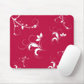Rotes Blumen Mousepad (Mit Mouse)