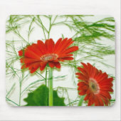Rotes Blumen Mousepad (Vorne)