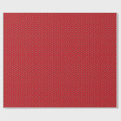 Rotes Blumen-Muster-Verpackungs-Papier Geschenkpapier (Flach)