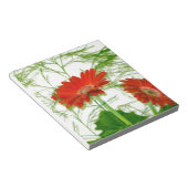 Rotes Blumen Notizblock (angewinkelt)