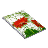 Rotes Blumen Notizblock (Rechte Seite)