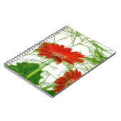 Rotes Blumen Notizblock (Linke Seite)