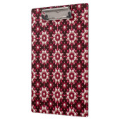 🌸 Rotes Blumen-Perlen-Schreibtisch-Mappe-Geschenk Klemmbrett (Links)