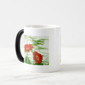 Rotes Blumen Verwandlungstasse (Vorderseite Links)