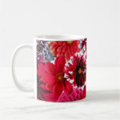 Rotes Blumenbouquet Kaffeetasse (Links)