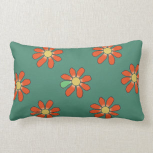 Rotes BlumenDiversity Lendenkissen