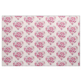 Rotes Blumenherz Stoff (Fat Quarter (45,7 x 55,9 cm))