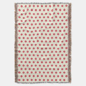 Rotes Blumenmuster Decke (Vorderseite Vertikal)