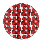 ROTES BLUMENMUSTER SCHNEIDEBRETT (Vorderseite)