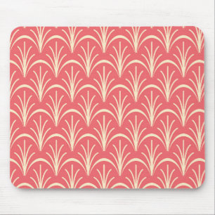 Rotes Blumenmuster von storeman Mousepad