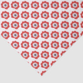 Rotes Blumenseidenpapier Anemonendes Caen Seidenpapier (Ausschnitt)