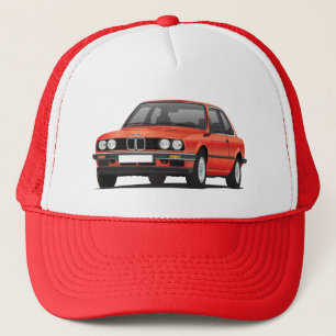 Rotes BMW 3 Reihe (E30) Truckerkappe