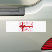 Rotes Bogen-Krawatten-Schicksals-Glückwunsch-Party Autoaufkleber (Auf Auto)