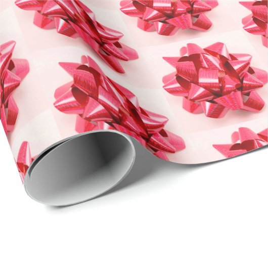 Rotes Bogen-Packpapier Geschenkpapier (Rolleneckpunkt)
