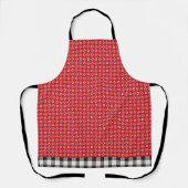 Rotes Boho-Bandana-Muster Schürze (Vorderseite)