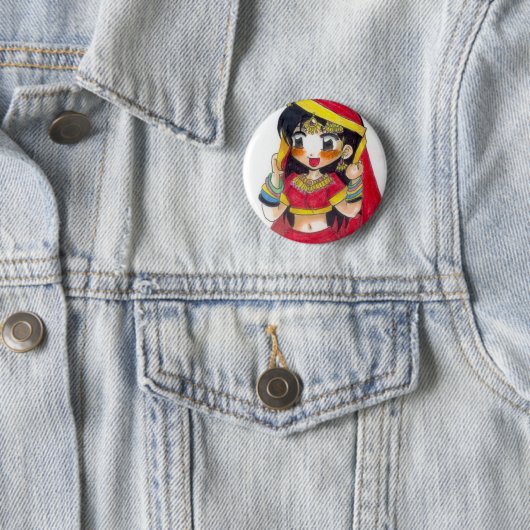 Rotes Bollywood Button (Beispiel)